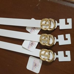 White ladies belt